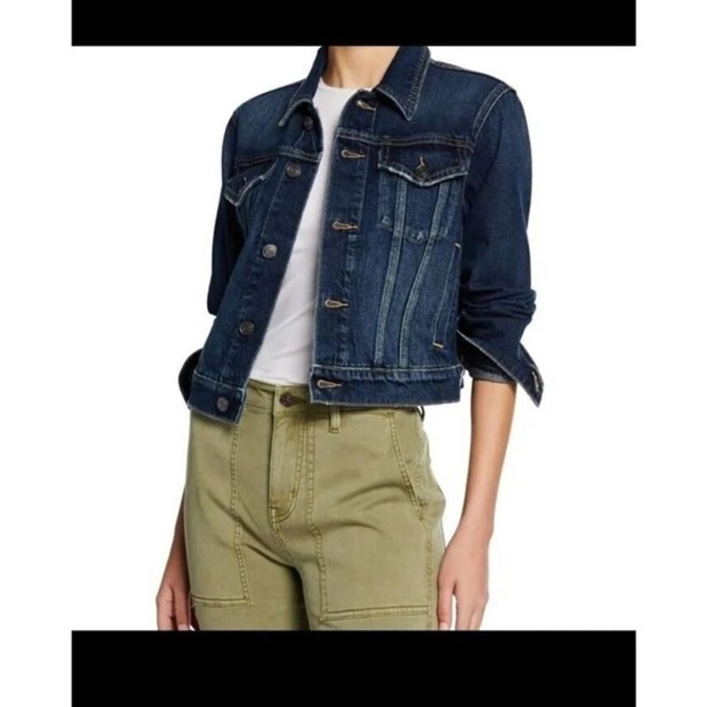 Current/Elliott Baby Trucker Jeans Jacket Size:0/XS Color:1 Year Worn Rig